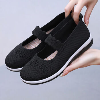 钰今歌老年平底滑大码的大脚凉鞋季鞋女脚肥布鞋鞋妈妈闰定制黑色标准