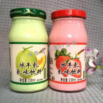 隽颜堂珠江冰牛乳冰牛奶 童年乳味饮料儿时饮品老式玻璃瓶酸奶238ml6
