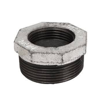 澳颜莱申电金 镀锌玛钢消防管件内外丝牙扣螺纹直接异径变径转换接头