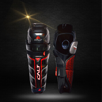 2022新款美洲狮卡尔特ch300成人冰球护膝陆地冰球护具轮滑球护膝黑色