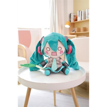 哔哩蝴蝶结布娃娃公仔抱枕毛绒玩具女孩fufu玩偶礼物 皇冠初音未来