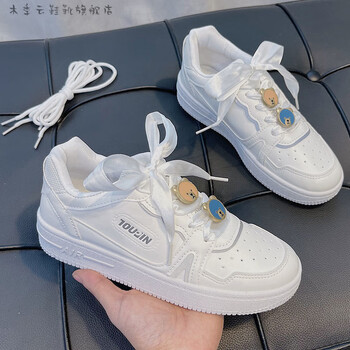 大头鞋女板鞋圆头增高厚底初中学生高中生ins超火学生小白鞋子女款夏