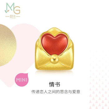 周生生 黄金转运珠足金串珠Charme爱情童话情书蜜糖罐93150C 93150C情书