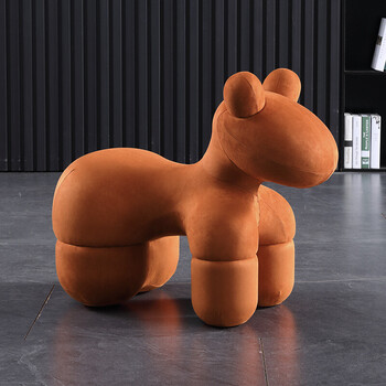 动物座椅pony chair小马椅子设计师款创意动物凳子椅动物坐凳 大号