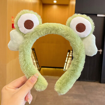 迪士尼(disney)白鹿同款可爱草莓熊发箍女秋冬毛绒洗脸专用头箍发捆发