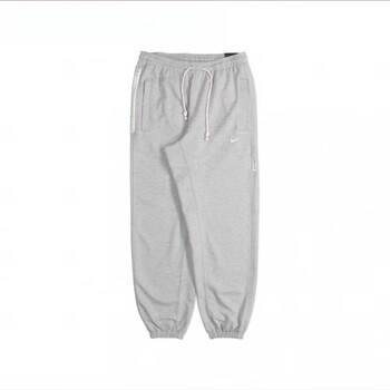 耐克nike李汶翰同款nike耐克新男秋季运动卫裤休闲针织束脚长裤灰色ck