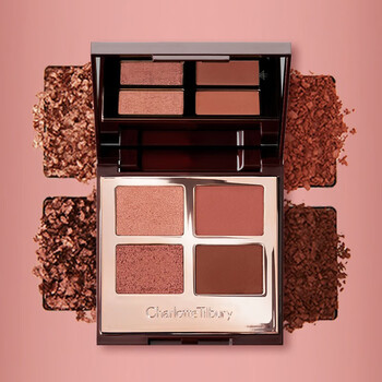 charlotte tilbury ct四色眼影盘枕边话粉棕哑光显白易上色大地色眼影