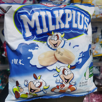 食芳溢土耳其进口tayas香蕉草莓酸奶味特浓奶糖袋包装