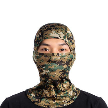 迷彩面罩头套骑行防尘头巾围脖男士防晒钓鱼帽遮脸护脸防风套头帽丛林