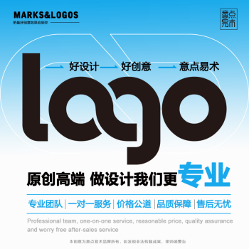 logo设计【意点易术】原创商标设计企业logo设计设计logo商标设计公司logo设计 设计+注册