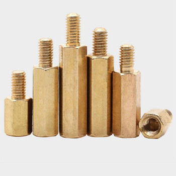 鑫亨达(xinhengda)六角铜柱单头铜螺柱机箱主板螺丝柱隔离柱电路板