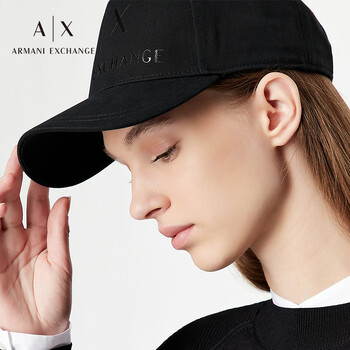 阿玛尼armani exchange奢侈品22春夏ax女士棒球帽 944171-2r110 黑色