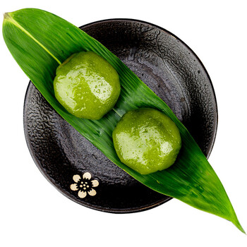 苏州昆山正仪老街青团子12只装清明手工野生浆麦草汁制作时令特产豆沙