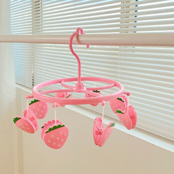 临度 卡通晾衣夹 衣架小夹子家用袜子夹可爱小熊多功能衣架学生宿舍内