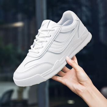 双星运动鞋女2022春夏款阿甘鞋百搭小白鞋透气轻便跑步鞋休闲板鞋白