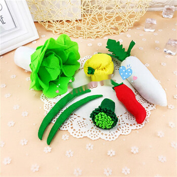 不织布手工布艺diy材料包 幼儿园作业水果蔬菜仿真食物玩具 大白菜组