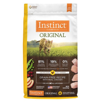INSTINCT百利无谷猫粮 生鲜本能成猫幼猫鸡肉进口高蛋白猫粮猫干粮主粮 三文鱼成猫粮6kg