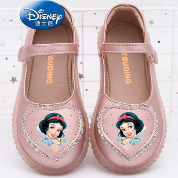 宝宝单鞋洋气小女孩儿童鞋子白雪公主粉色32码内长204适合脚长199cm