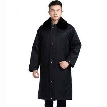 保安大衣多功能防寒服中长加长保安服冬装加厚棉服棉衣袄工作制服加厚