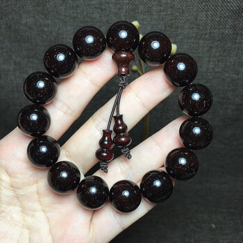 adrius正宗满星文玩佛珠手链念珠檀香木质配饰收藏古玩手把件刻字