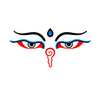 适用于密宗慧眼反光车贴佛教汽车贴纸西藏文化菩萨佑汽