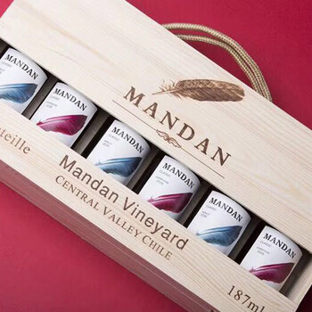 曼达·羽智利原瓶原装进口红酒(mandan)187ml系列干红葡萄酒活动羽毛