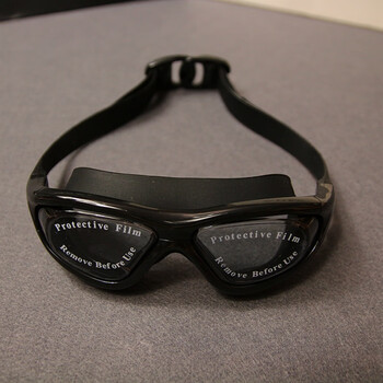 新品黑新款潜水泳镜女大框透明防水防雾高清游泳眼镜黑色