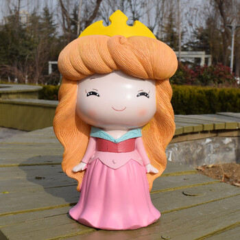 60公主存钱罐大号公主鱼存钱罐可爱创意卡通儿童储蓄罐网红女孩生日