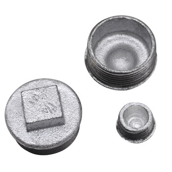 中部工品玛钢管件 铸铁螺纹外丝堵头下水管堵头 20个价  dn20=6分