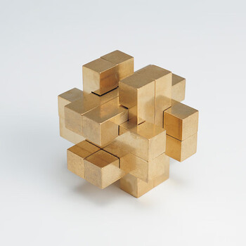 小米石鲁班孔明锁儿童高难度减压成人解锁九连环全套十级烧脑玩具鲁班