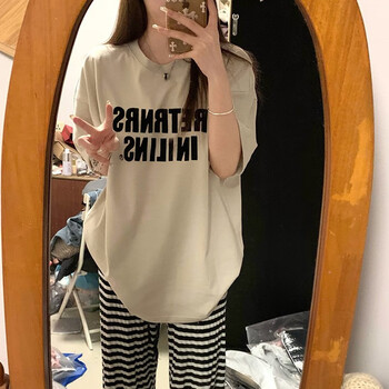 zcrxj中袖t恤女大学生初高中学生夏天穿的半袖夏季港风学生短袖t恤