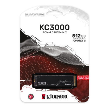 金士顿(Kingston) 512GB SSD固态硬盘 M.2接口(NVMe协议 PCIe 4.0×4) 适用笔记本台式机 KC3000系列