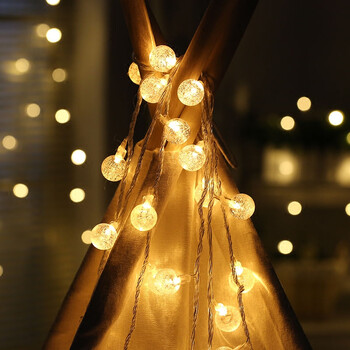 户外露营串灯露营帐篷照明装饰灯氛围电池灯生日派对小串灯圣诞彩灯