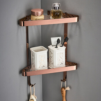 toto全铜浴室置物架淋浴房洗澡间加厚网篮卫生间三角置物篮打孔厨卫