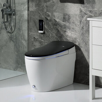 德国欧诺佳马桶一体坐便器全自动翻盖无水箱即热座便 【】爵士黑自动