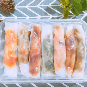贵州凉皮春卷 贵州特产小吃贵阳安顺裹卷米皮凉皮春卷30张裹卷皮含