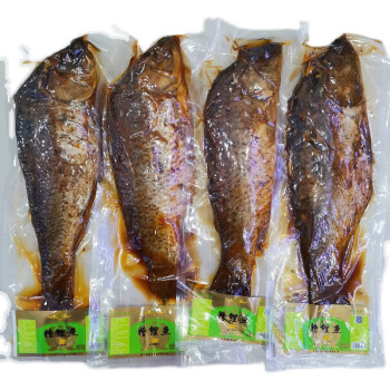 山東名吃東平湖特產五香糟魚真空即食整條熟鯉魚袋裝五香糟鯉魚500g1