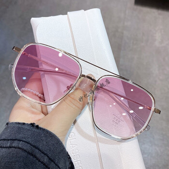 双梁大框变色眼镜男有度数超轻帅气近视镜韩版潮流护目平光镜批发玫瑰