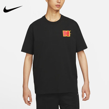 耐克（NIKE）2023春季新款男子训练健身透气后背印花短袖运动T恤DZ2684 DZ2684-010 S