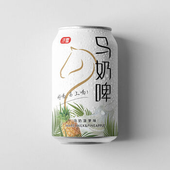 内蒙古极马力马奶啤酒300ml6罐装马奶内蒙新疆风味饮品300ml6罐