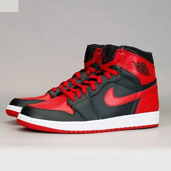 高品质乔1樱木花道黑红禁穿篮球鞋男鞋女鞋aj1黑红禁穿36