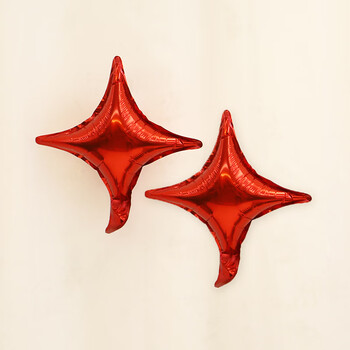 boussac创意铝膜星星爱心气球生日派对场景布置结婚礼婚房装饰 10寸四