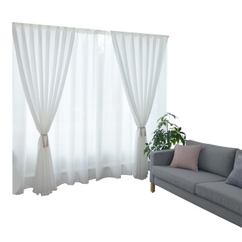 窗纱纱帘卧室遮光窗帘阳台飘窗白色成品简约现代客厅布料加厚北欧