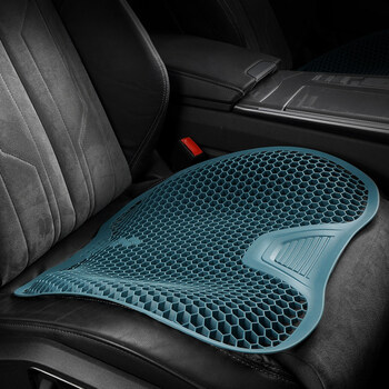 汽车蜂窝硅胶坐垫通风透气办公室椅夏季神器理疗凉垫背靠座垫靠垫原创
