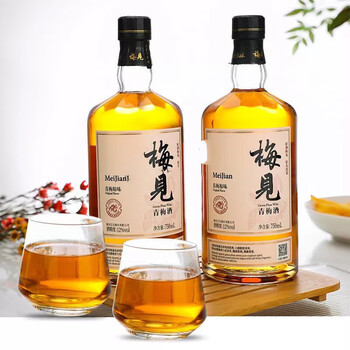 洪僖侨江小白梅见青梅酒梅酒12度750ml礼盒装微醺女士甜酒青梅果酒好