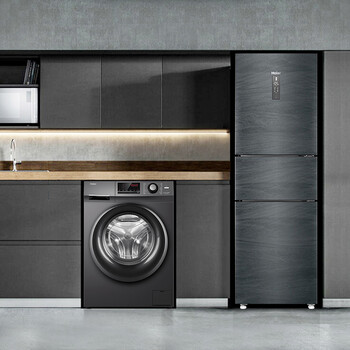 电冰箱10公斤全自动滚筒洗衣机家电套装组合235wlhc35ddyeg100b108s