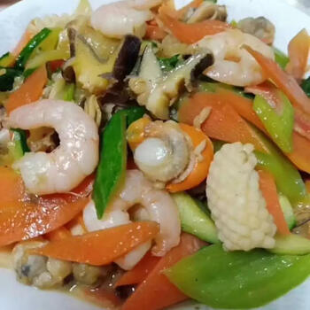 海鲜组合海鲜杂烩全家福海鲜套餐拼盘什锦组合真空包装2袋实惠装真空