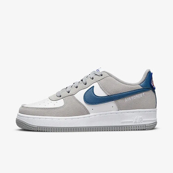 耐克 nike air force 1空军一号女款af1白灰蓝低帮休闲板鞋 dh9597