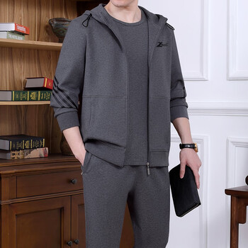 豪珠轻奢品牌中老年男士春秋季高档运动套装2022年男士新款跑步晨练