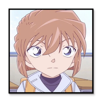 柯南黑衣组织diy数字油画手绘油彩画儿童卡通涂鸦画 111810 灰原哀 60